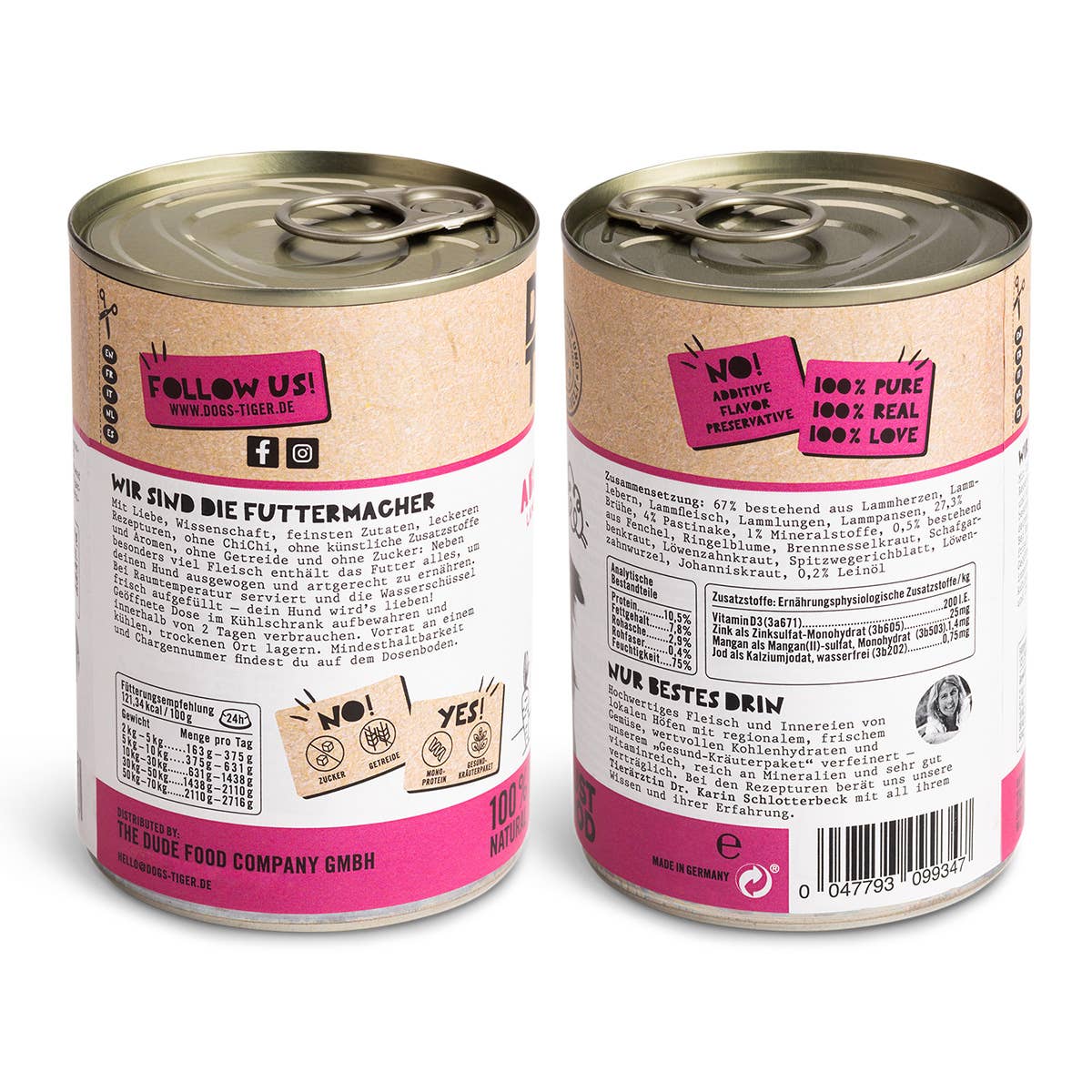 Dogs’n Tiger - Wholesale Pet Food - Dog - Dogs'n Tiger Adult Dog Food Lamb & Parsnip Dinner3