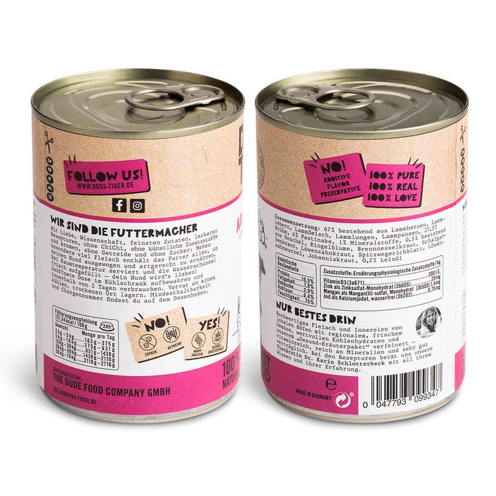 Dogs’n Tiger - Wholesale Pet food – Dog - Dogs'n Tiger Adult Dog Food Lamb & Parsnip Dinner3