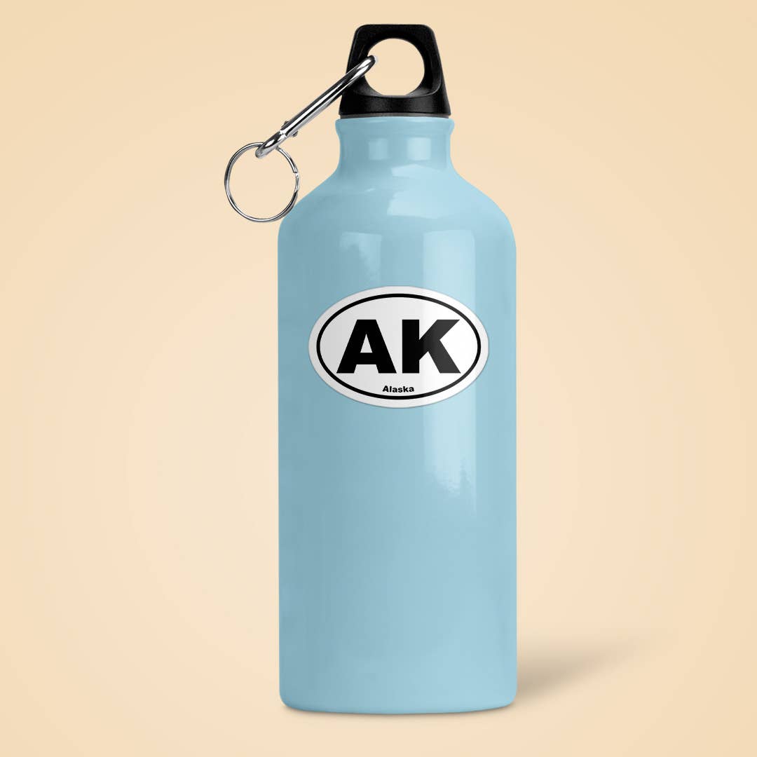 CJ's Sticker Shop - Venta al por mayor Pegatina - Calcomanía de vinilo ovalada del estado de Alaska AK1
