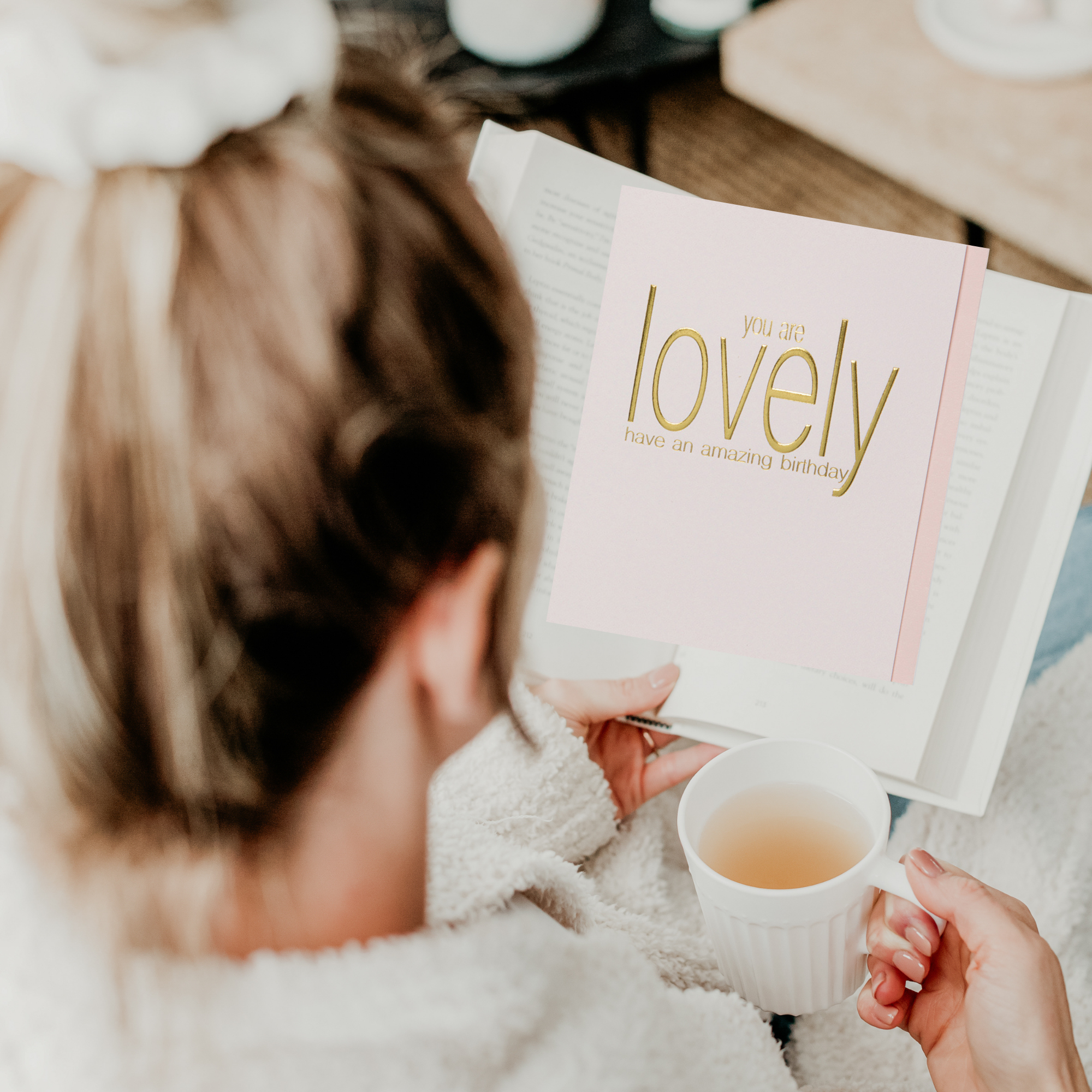 WowWordZ – wholesale Birthday card –  Birthday Card – Pink Paper Women Friends Greeting Card2