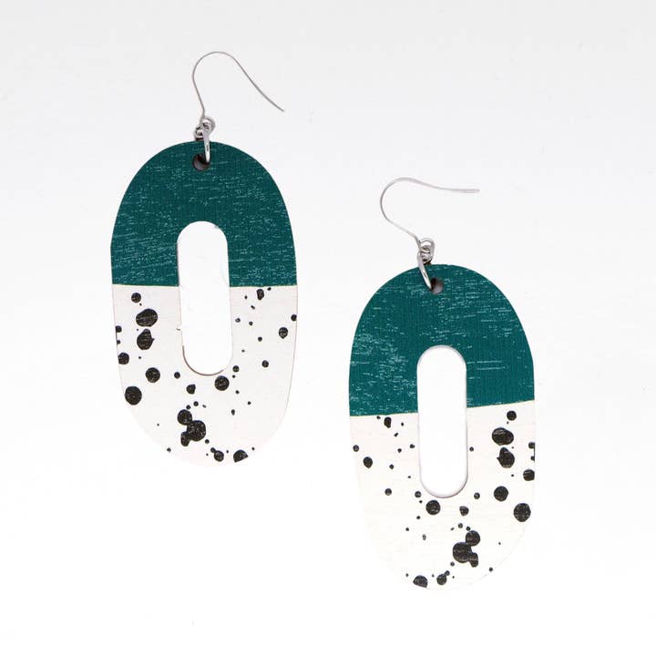 Rinkeli Oorbellen Groen voor wholesale door Törmi Design