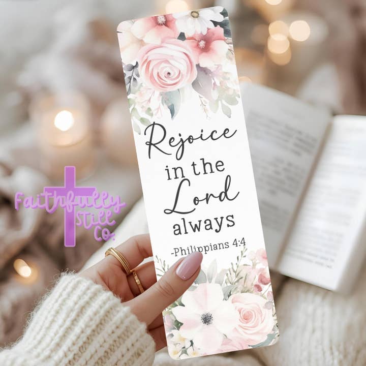 Marcador l Alegra-te l Cristão & Inspirador por atacado de FaithfullyStillCo