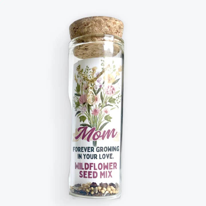 Gold Leaf Necklace – Mother's Day Wildflower Gift for wholesale by L Rae Charm