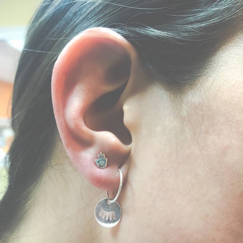 COM FORSA SL - Vendita all'ingrosso Orecchini a cerchio - Orecchini a cerchio tubolari in argento sterling 925 placcati oro, diametro 12 mm2