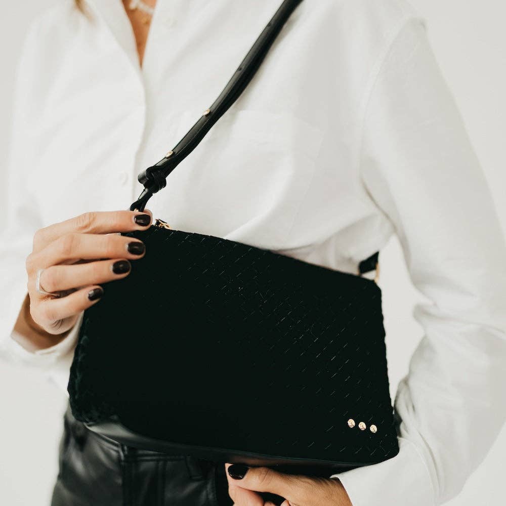 Pretty Simple - Vente Sac porté épaule – femme - Sac à bandoulière hobo en daim Harper0