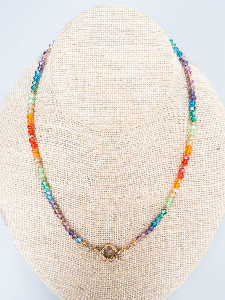 Crystal Avenue Multi-Color Bead the Way Necklace for wholesale by Wholesale Accessory Market