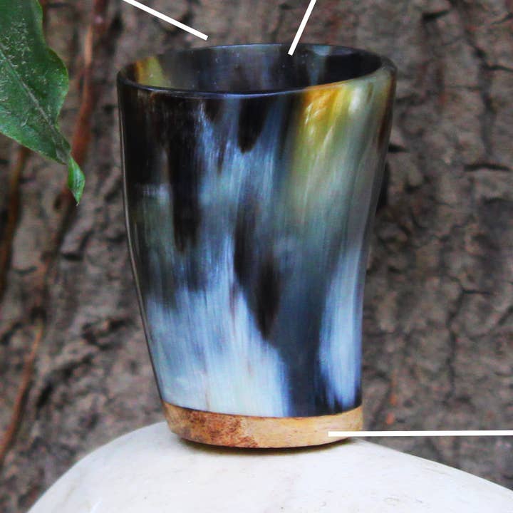 3 tums Vikingadrickhorn snapsglas, gåva till nordiska män för wholesale av KANGURAH