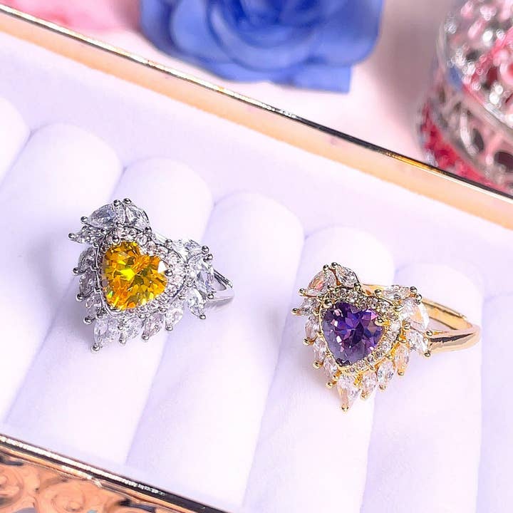 Siofra - Anillo Corazón de Ángel para venta al por mayor de Holicca