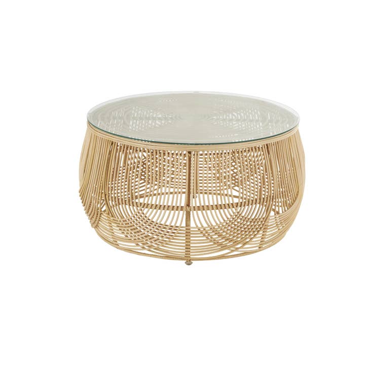 UMA Home Decor - Wholesale Coffee Table - Traditional Light Brown Rattan Coffee Table