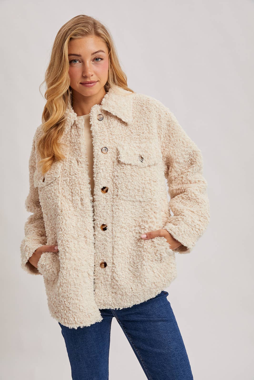 Bluivy - Wholesale Jacket - Women's - BOUCLE WOVEN JACKET12