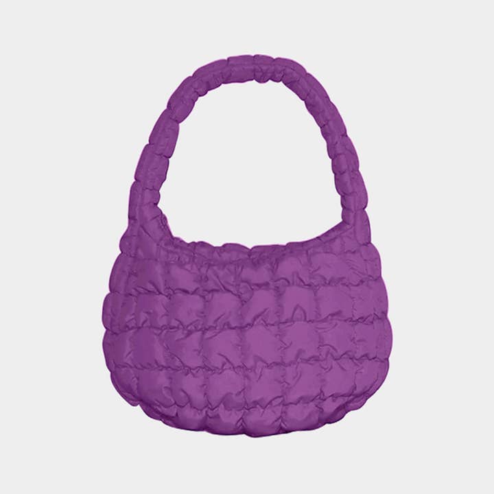 Sensibling Corp. - Wholesale Shoulder Bag - Women's - Quilted Puffer Tote / Shoulder Bag Cloud Bag13