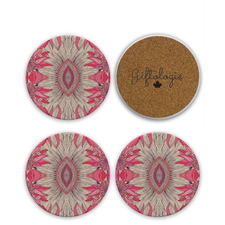 Ensemble de 4 sous-verres Indian Summer pour la vente par Giftologie