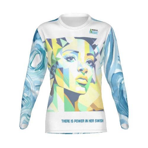 Queen Swish - Tee-shirt graphique à manches longues "All Hail to the Queen" pour la vente par Women Go Swish Athletic Wear