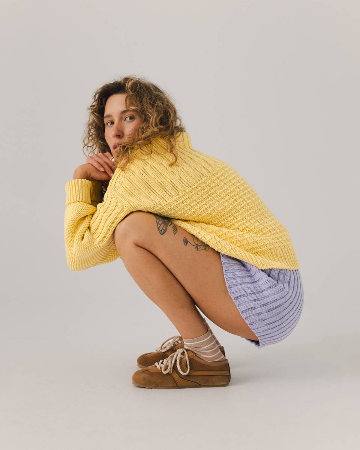 Lemon Delčia Sweater: 100% Cotton Yellow Sweater  for wholesale on Faire2