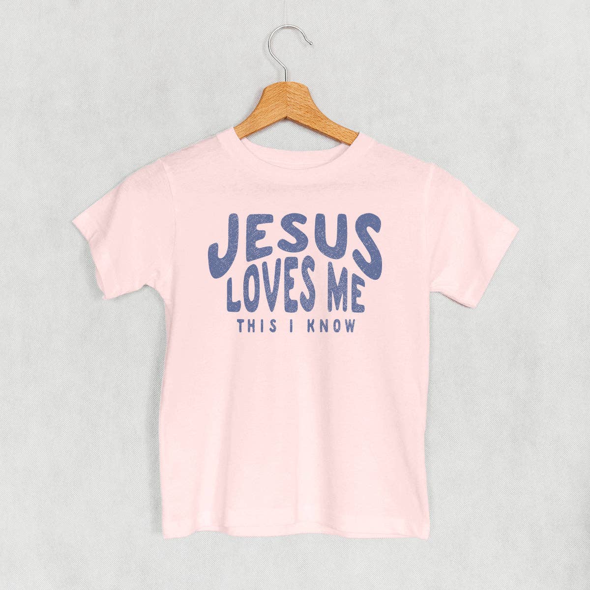 Ivy + Cloth - Vente T-shirt sérigraphié – enfant - Jésus m'aime, je le sais (enfants)1