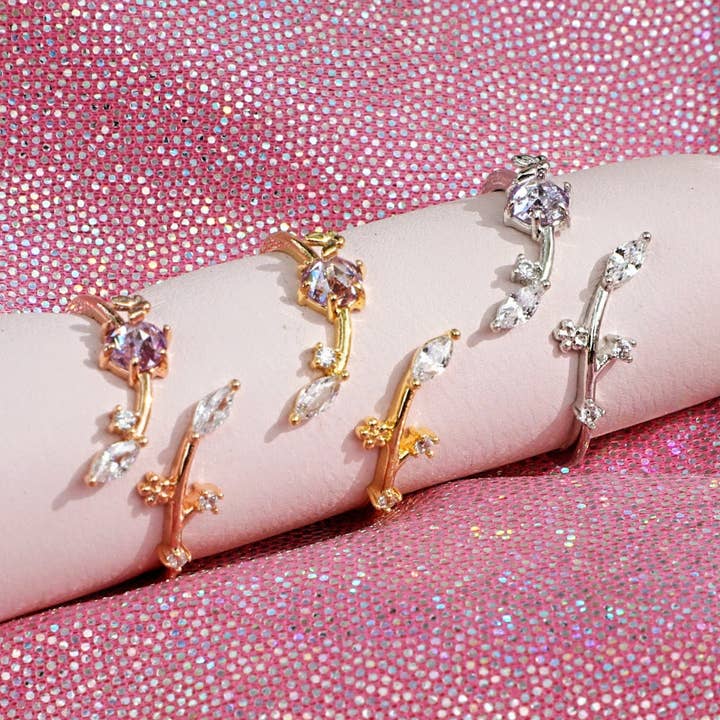 Flutter Ring met lavendel voor wholesale door MiniDes