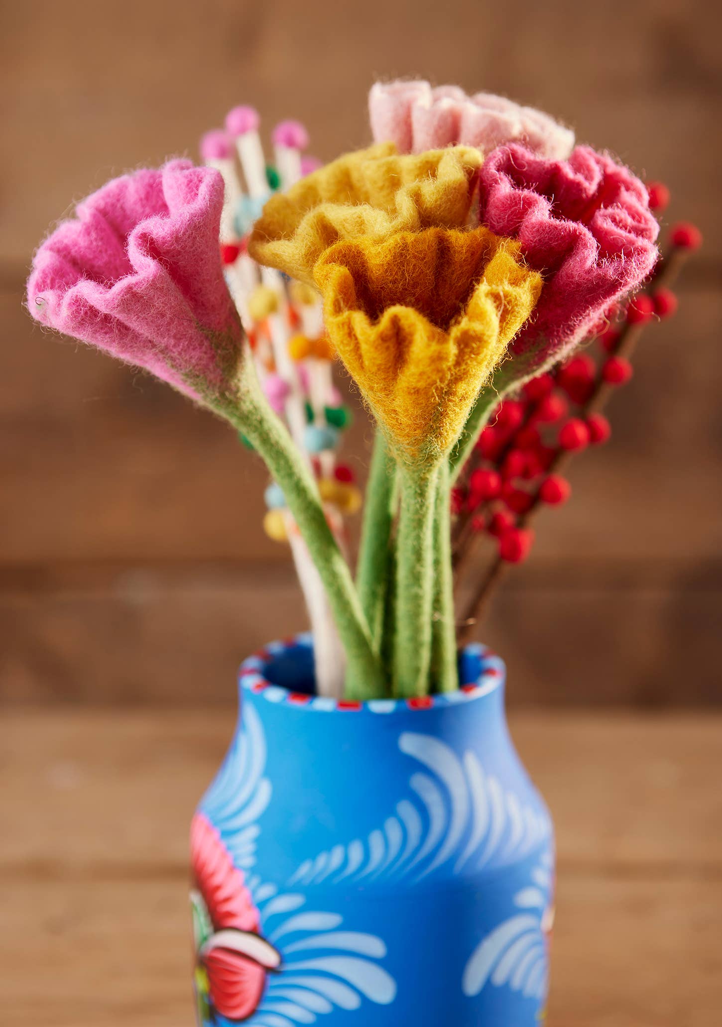 Namaste – Großhandel Künstliche Blumen – Mohnblumen aus Filz1