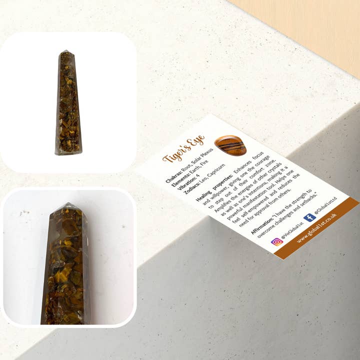 VIE - Wholesale Spiritual Stone/Crystal - Orgonite Obelisk Tower, 10-12cm17