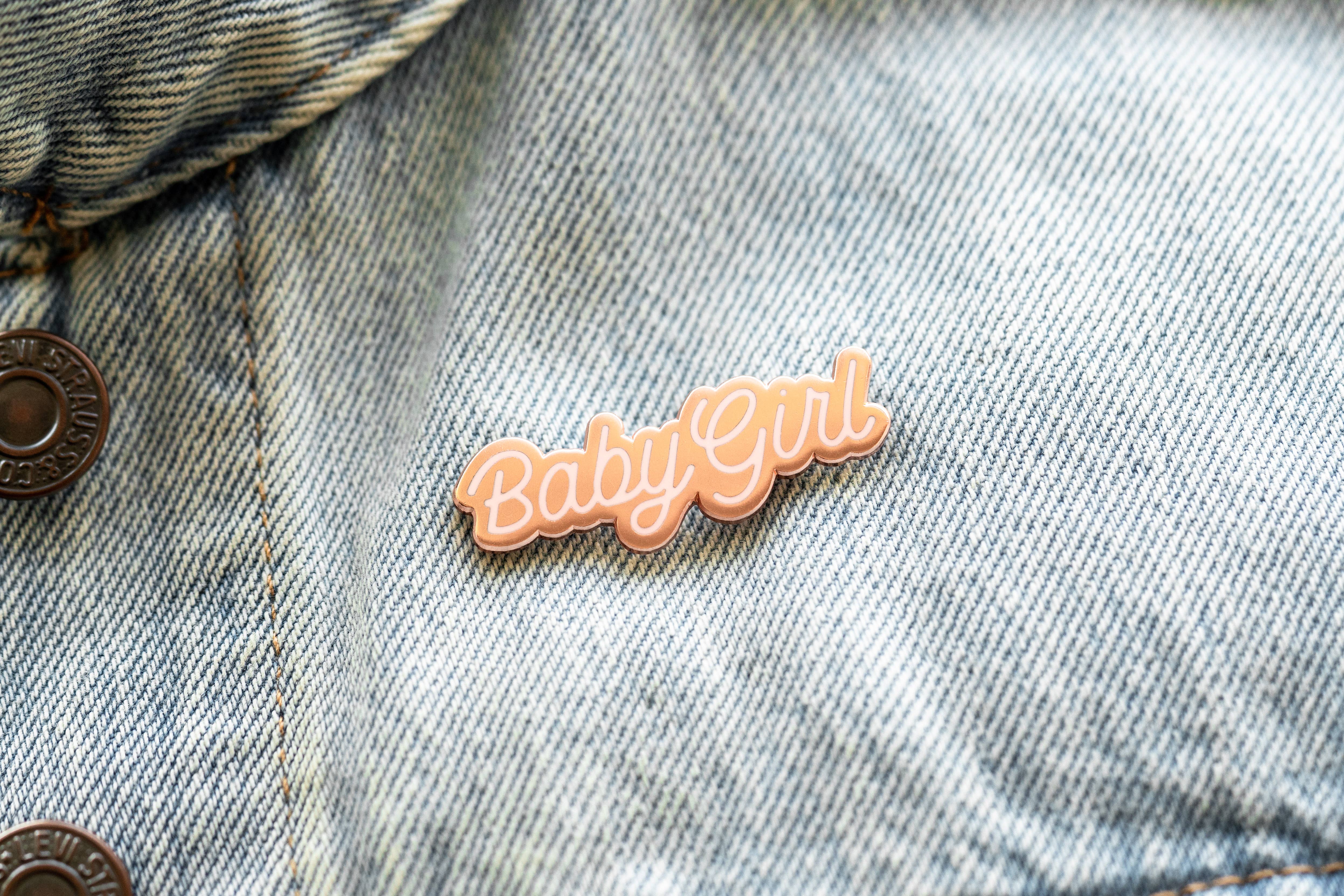 Everyday Olive - Wholesale Lapel Pin/Button - Baby Girl Pin3