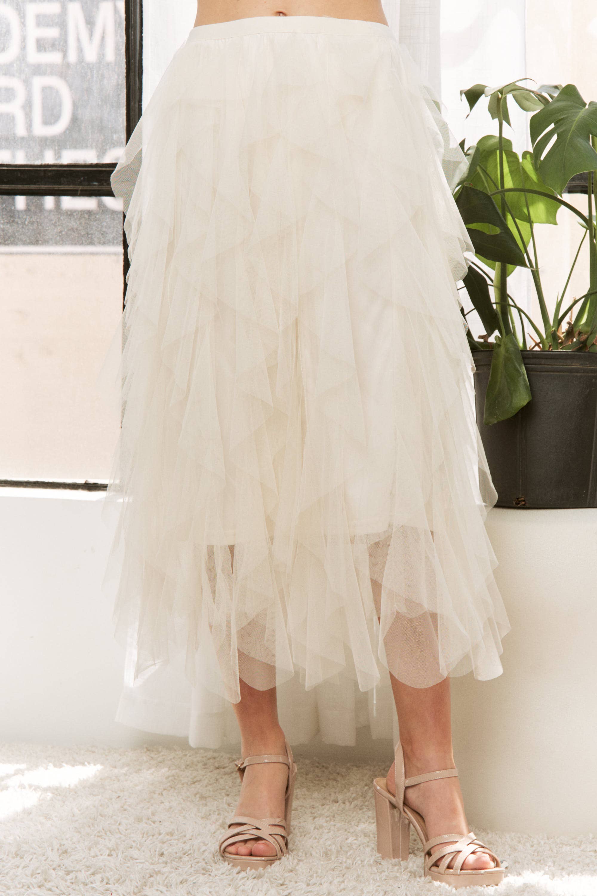 Sweet Generis - Wholesale Skirt - Women's - CASCADING TULLE MESH LAYERED MAX SKIRT12