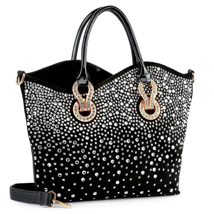 Rhinestone Ombre Design Elegant Tote for wholesale by Handbag Express