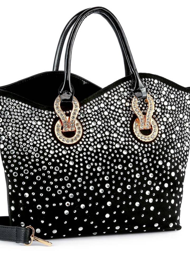 Rhinestone Ombre Design Elegant Tote and other Purchase Wholesale bling a go go. Free Returns & Net 60 Terms on Faire trending on Faire.