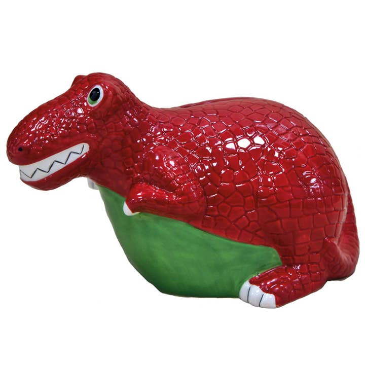 Crockery Critters Ceramic Money Box - T-Rex for wholesale by Deluxebase