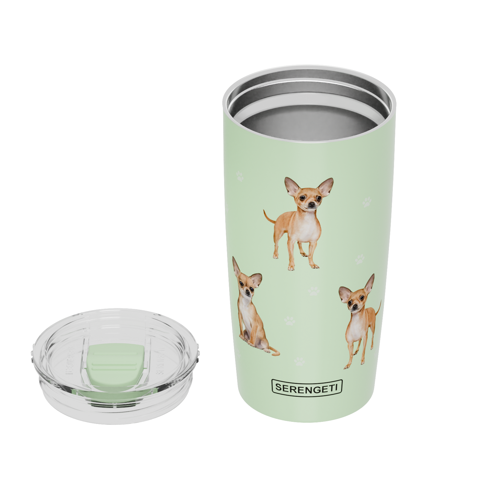 E&S Pets - Vendita all'ingrosso Bicchiere/tazza termica - Bicchiere a forma di chihuahua stampato in 3D, a tenuta stagna, resistente, 20 oz3