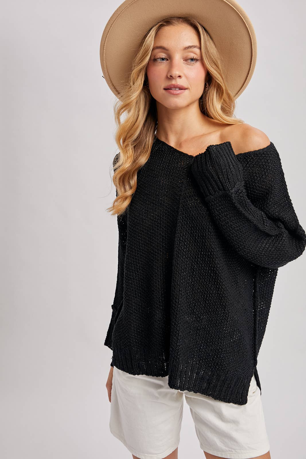 Bluivy - Wholesale Knit Sweater - Women's - REVERSE SEAM LOOSE FIT SWEATER69