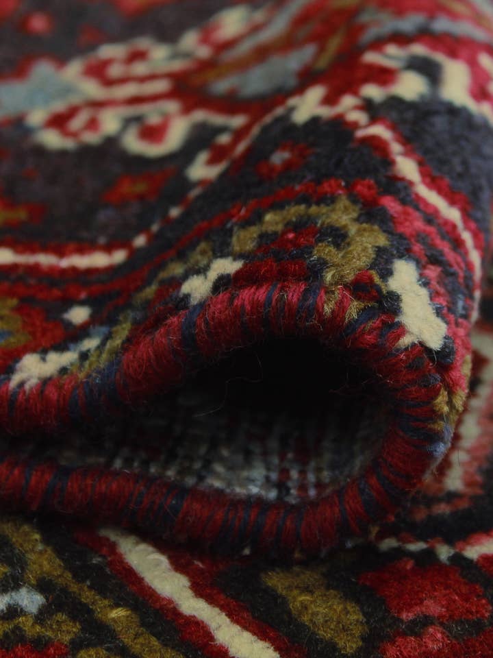 Semi Antique Fereshte Red/Blue Rug, 9'9" x 12'2" for wholesale by Noori Rug