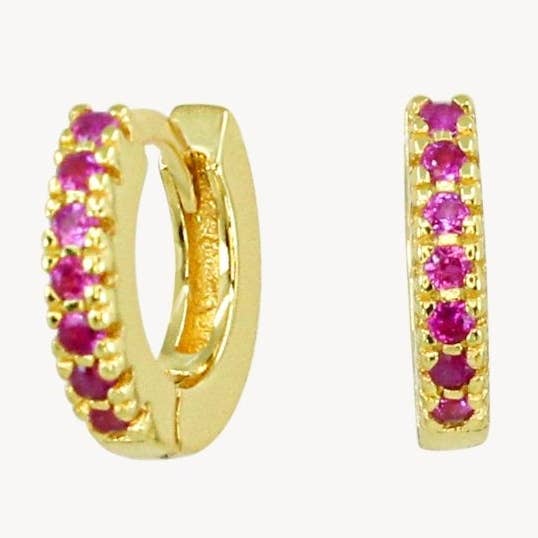 Micro Pavé Huggies for wholesale by Lucky Eleven