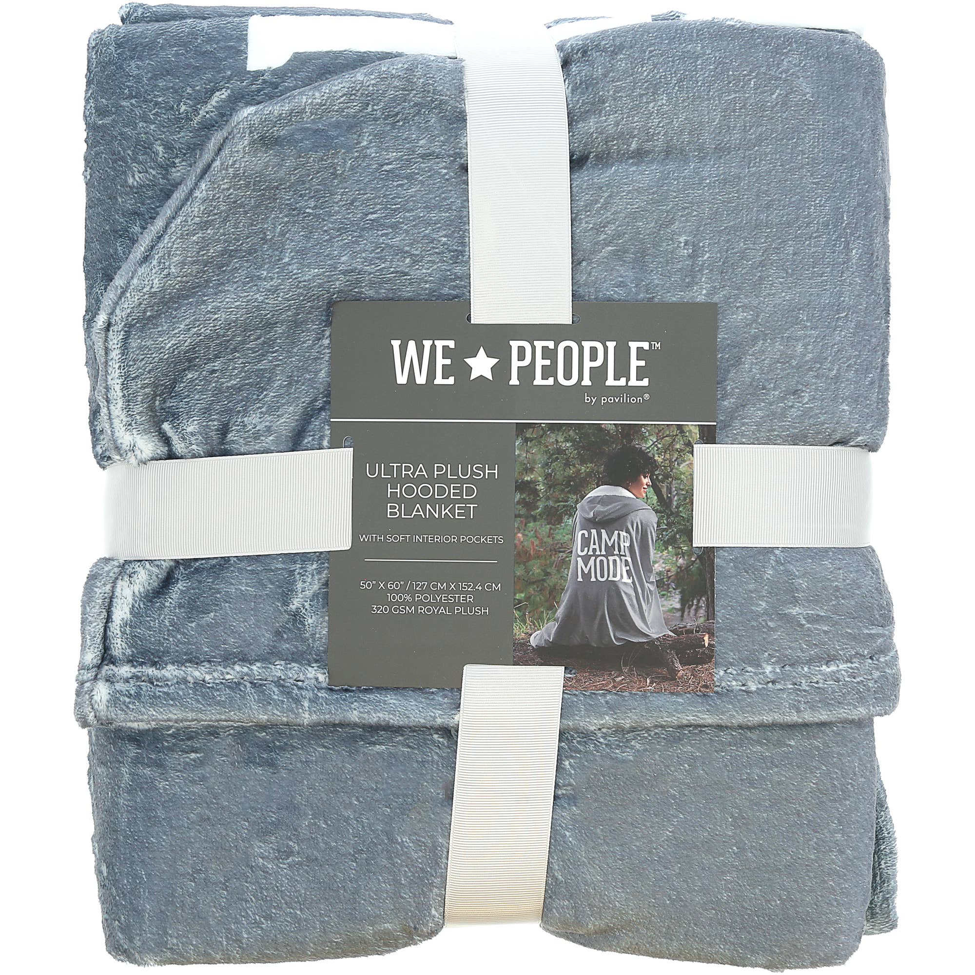 Pavilion - Wholesale Throw Blanket - Camp Mode - 50" x 60" Royal Plush Hooded Blanket9