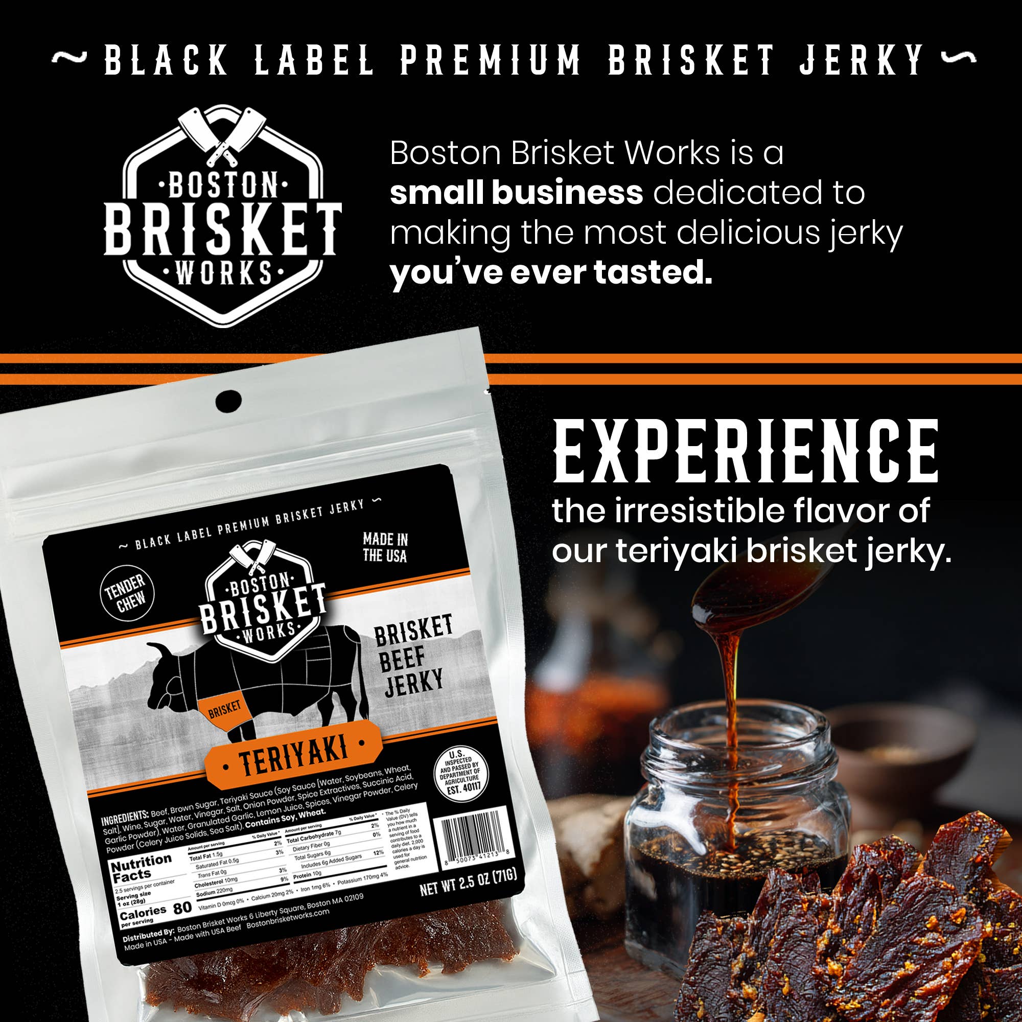 Boston Brisket Works – Großhandel Trockenfleisch – Rinderbrust-Jerky "Whiskey"2