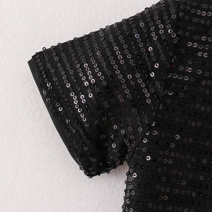 Auraquise - Wholesale T-Shirt - Kids - Girls Boutique Fashion Sequins Short Sleeves Top6