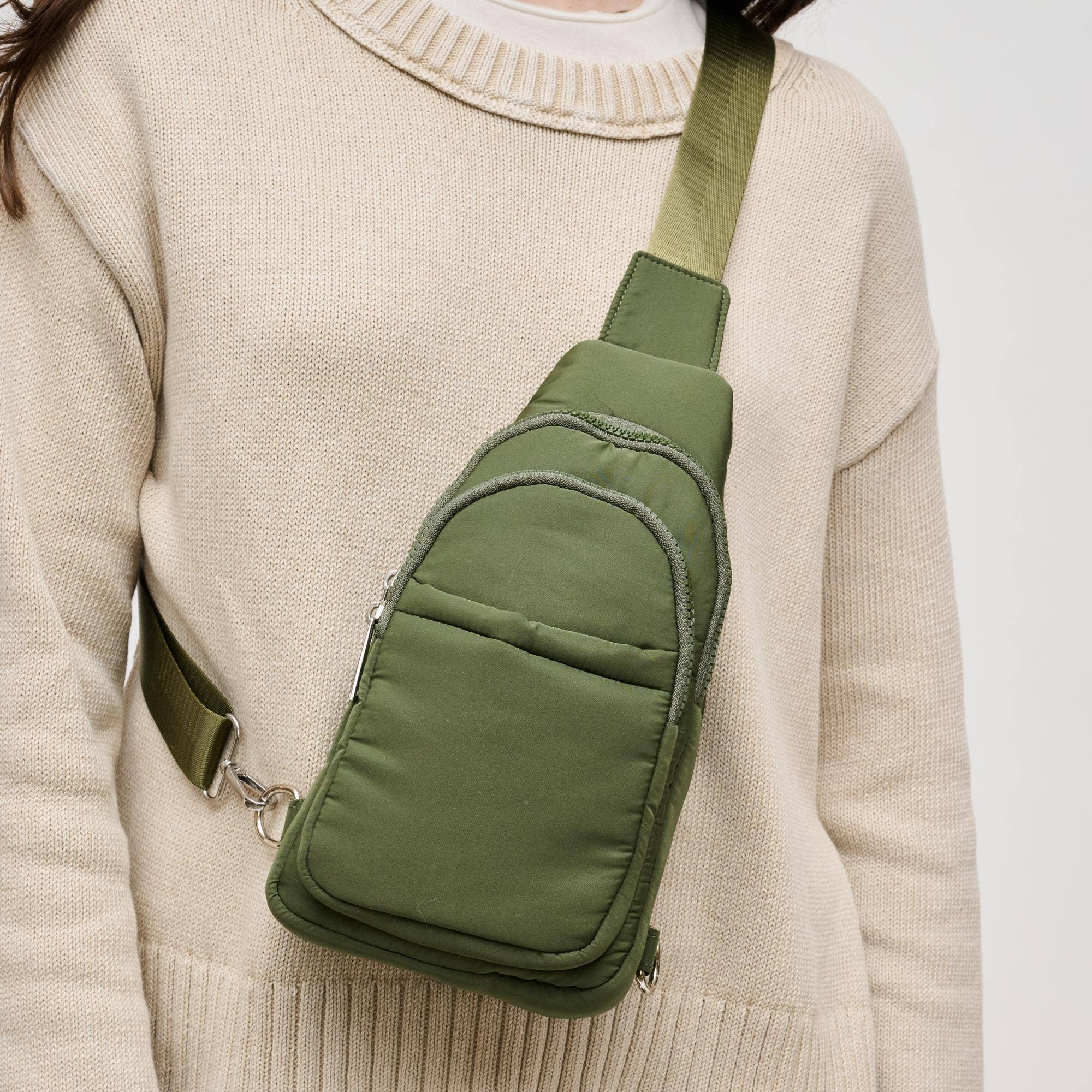 Urban Expressions - Wholesale Backpack - Women's - Kenny Nylon Multi-Compartment Sling Backpack Sling Backpack11