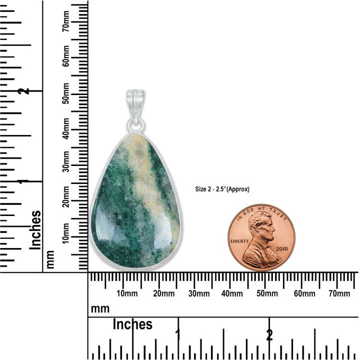 Handmade Jewels - Wholesale Individual charm/pendant - Green Aventurine Minimalist Pendants - Handmade, Silver-Plated Brass, Wholesale Crystal Jewelry1