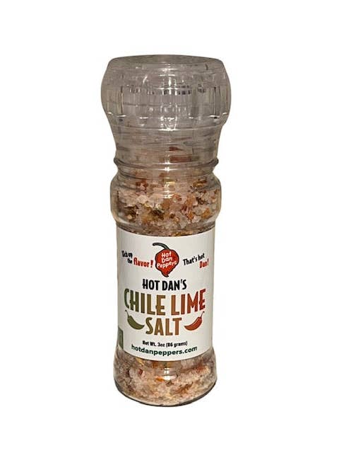 Chile Lime Hot Salt for wholesale by Hot Dan Peppers