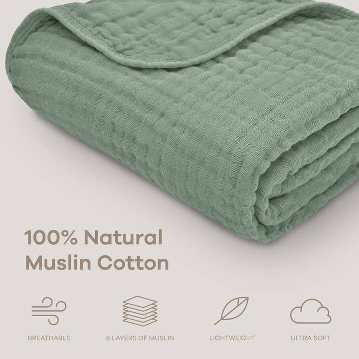 Comfy Cubs - Wholesale Bedding Blanket - Kids & Baby - Muslin Baby Blanket, 40" x 40" Swaddle Blanket by Comfy Cubs20