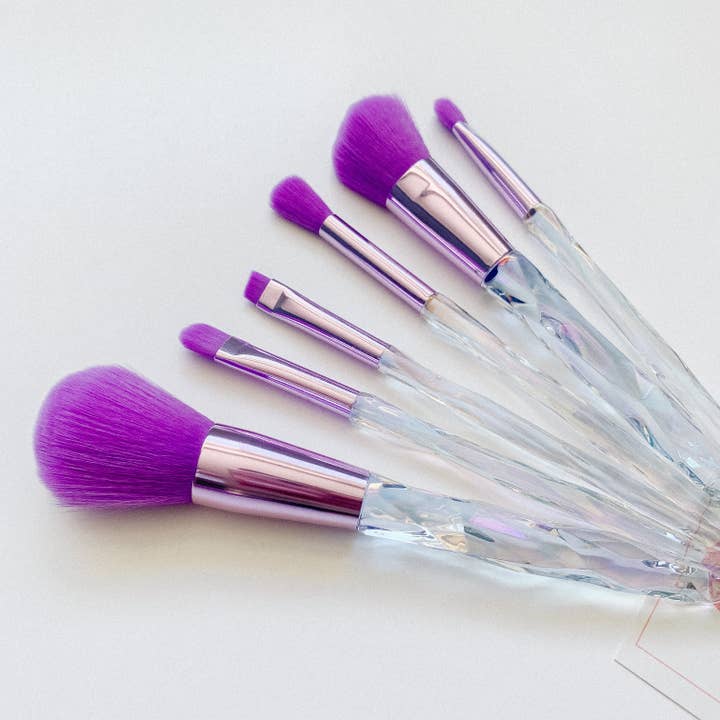 Little Lily Shop – wholesale Make-up brush set – Periwinkle Crystal makeup brushes3