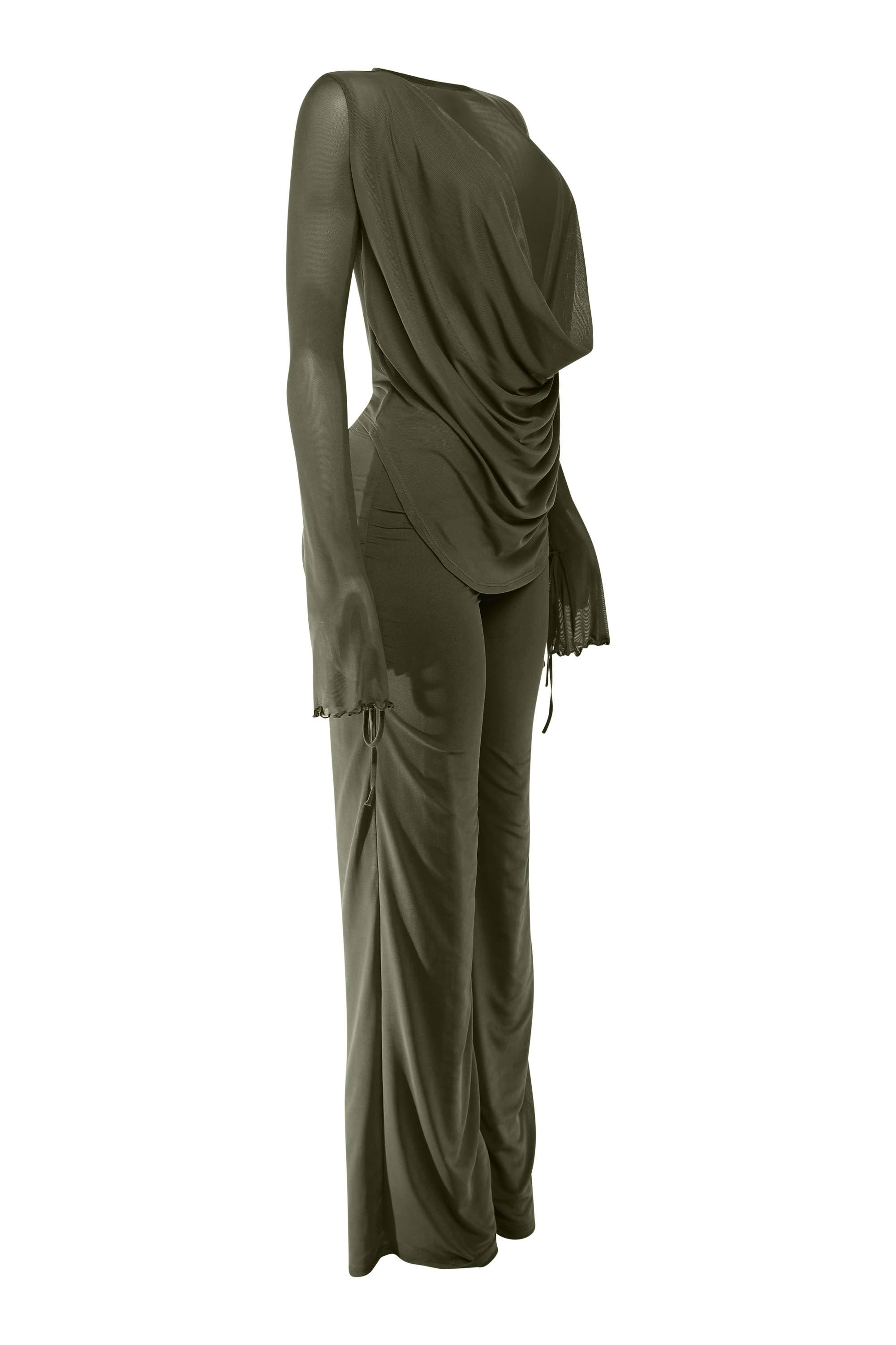 K Too - Wholesale Set met top en broek (GEEN Loungewear) - Dames - Top met coltrui en lange mouwen & set met wijde broekspijpen18