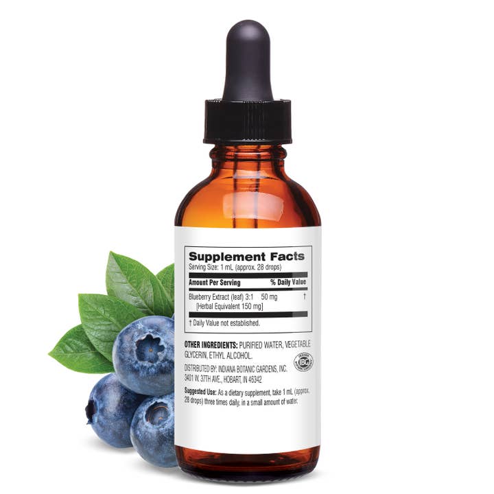 Botanic Choice - Wholesale Essential Oil - Botanic Choice Blueberry Leaf Liquid Extract - 1 oz1