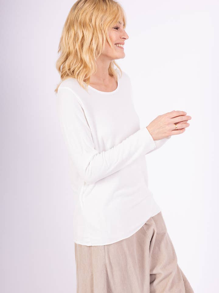 L'Emotion - Wholesale T-Shirt - Women's - Long Sleeve Round Neck T-Shirt 30% Wool 30% Angora18