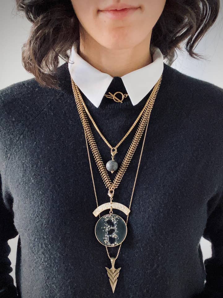 Set med 4 halsband för wholesale av Atelier La Rouleuse