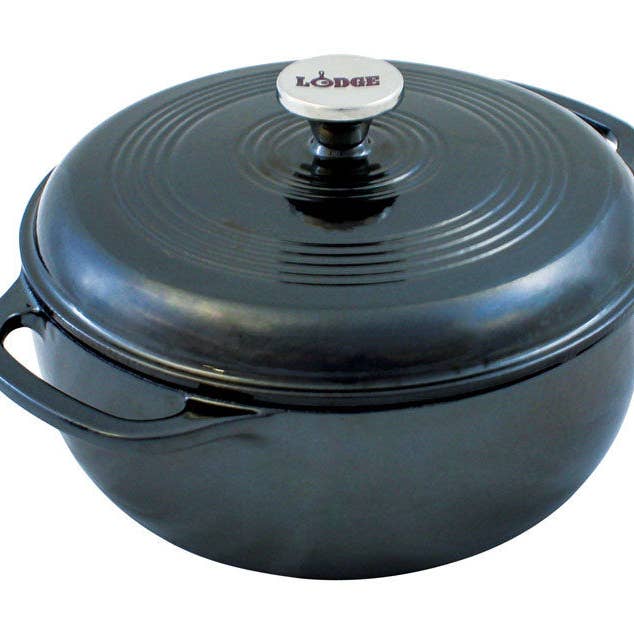 Everyday Supply Co - Wholesale Cooking Pot - LODGE - Lodge Cast Iron Dutch Oven 10.5 in. 6 qt Black