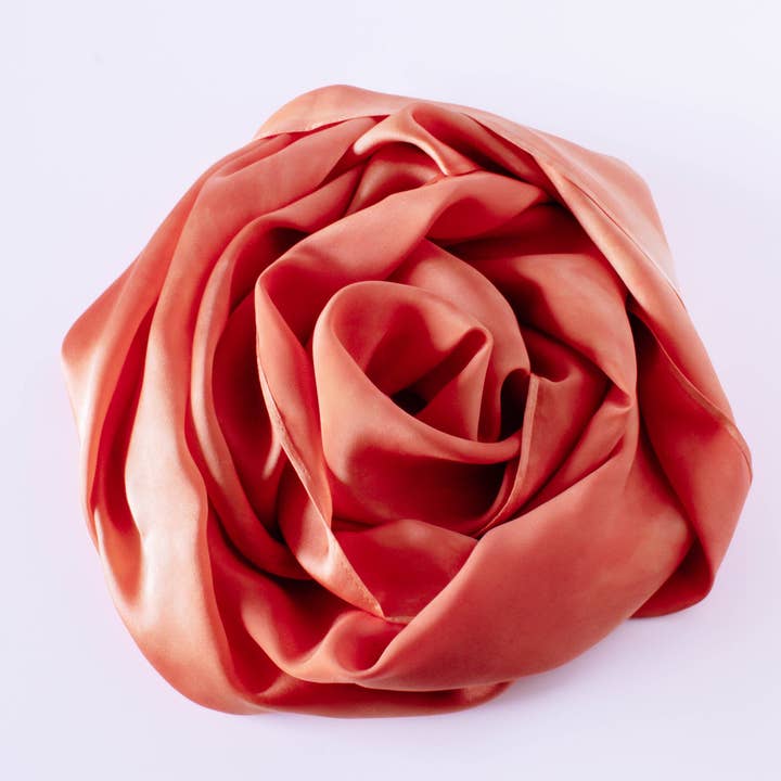 The Soheila Silk Scarf - Madder Root Red for wholesale by This is Brennan