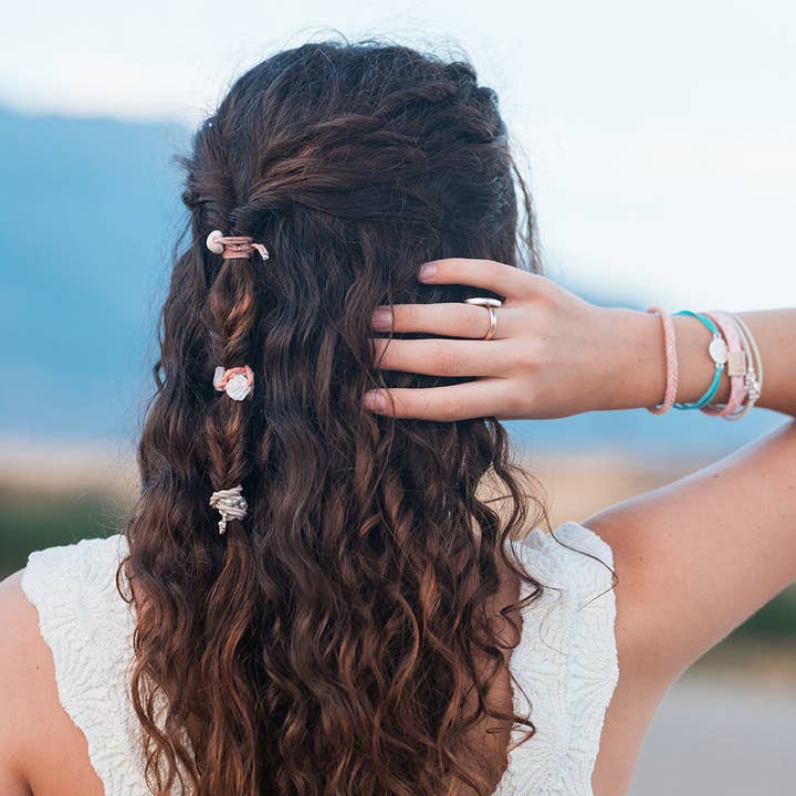 K'Lani hair tie bracelets - Wholesale Jewelry Set - Shimmer Hair Tie Bracelets