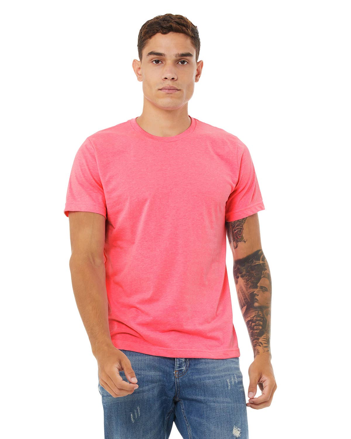 Total Apparel - Wholesale T-Shirt - Men's - Bella + Canvas 3650 Unisex Poly-Cotton Short-Sleeve T-Shirt8