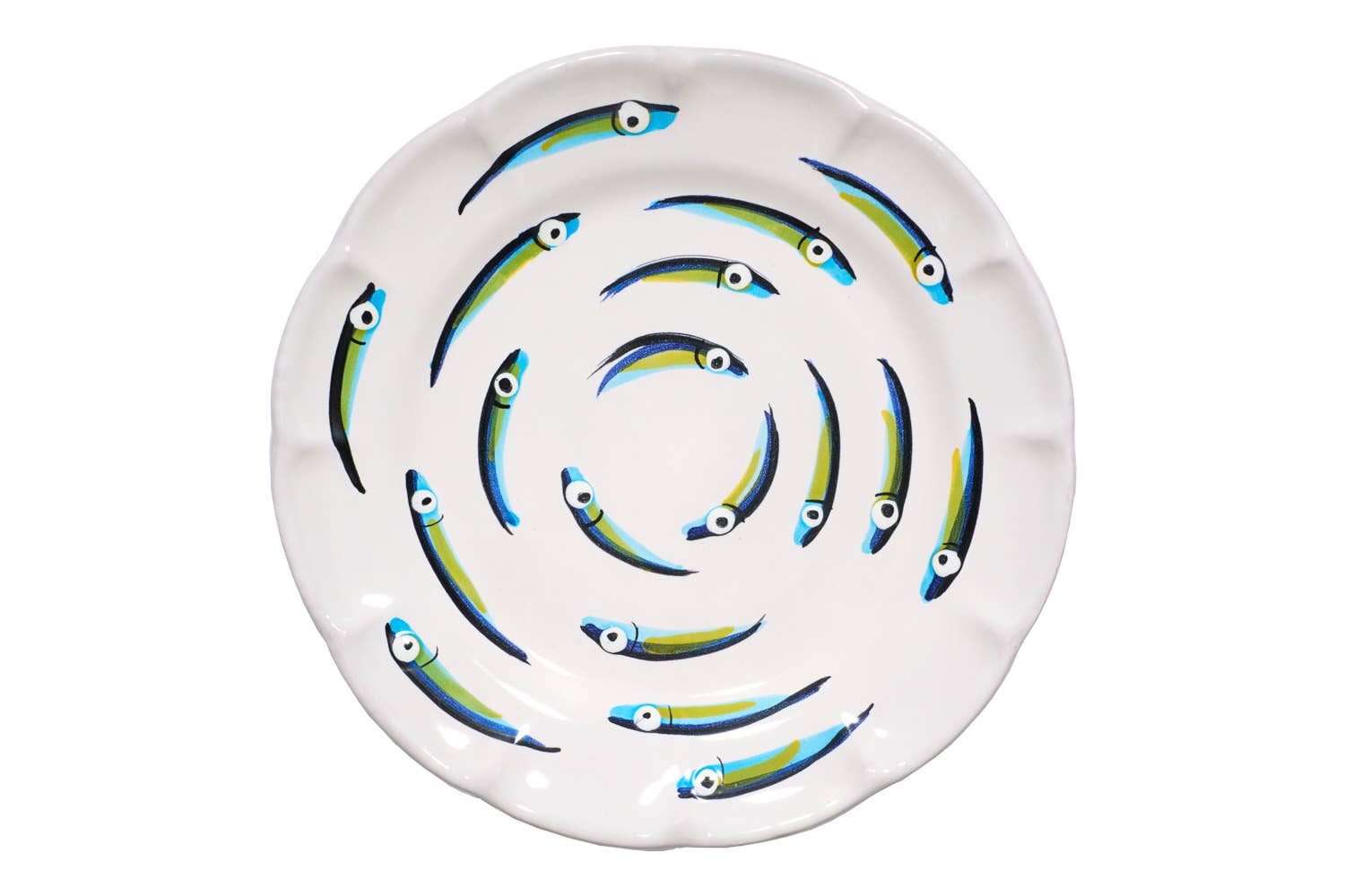 Blu Costiera - Wholesale Decorative Plate/Dish/Bowl - Alici Vietri Set 3 Plates