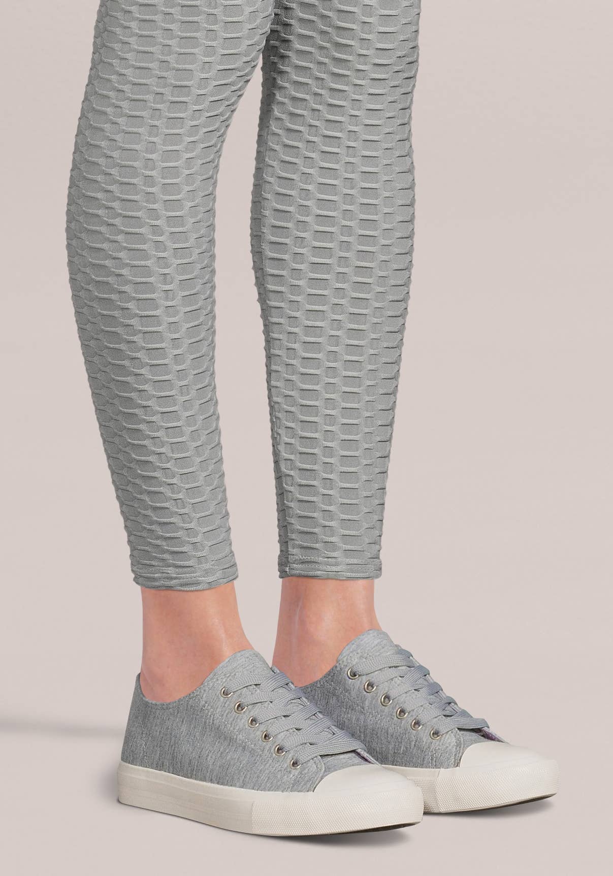 SOBEYO - Vente Baskets tendance – femme - Baskets lacées en toile à mémoire de forme pour femmes14