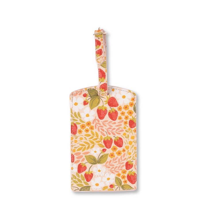 Etichetta per bagagli "Strawberry Patch" per la vendita all'ingrosso da parte di Elyse Breanne Design